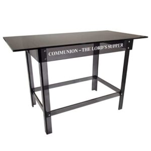 Personalized Acrylic Communion Table Smoky - A Modern Addition for Your Sacred Celebration