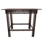 Acrylic Offering Table Smokey 36"