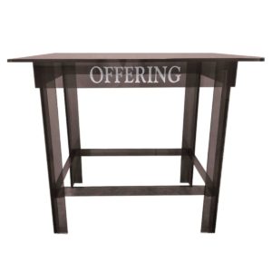 Acrylic Offering Table Smokey 36"