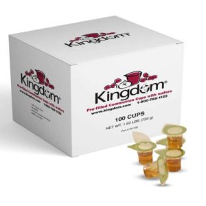 Kingdom Prefilled Communion Cups and Wafers - White Juice