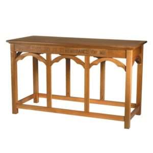 Oak Finish Communion Table