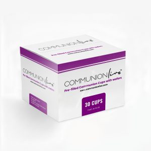 Communion Live Prefilled Communion Cups and Wafers - Red Juice - Box of 30